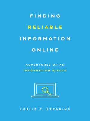 cover image of Finding Reliable Information Online